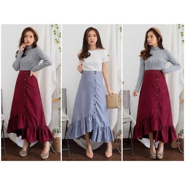 Rok Zara || Baju Kekinian Cewek Murah Wanita  Grosir Bahan Halus Kualitas Import