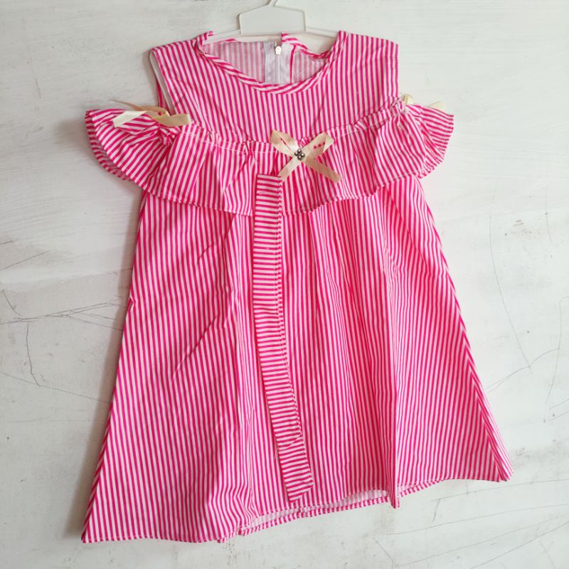 dress anak cewek perempuan 1 2 tahun ( dress sabrina saluria )