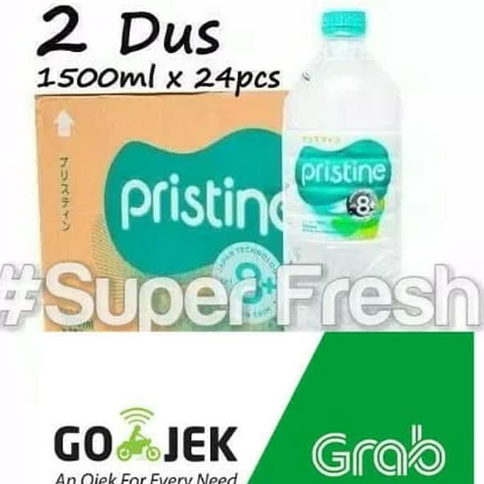 

9H476R- Pristine Water 1500Ml X 24 Botol+Air Minum Pristine+Air Alkali (2 Dus) Dyu5Ge4-