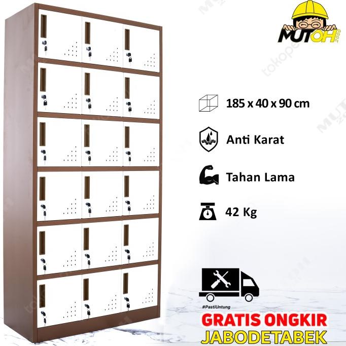 

NEW Loker besi Locker Besi 18 Pintu