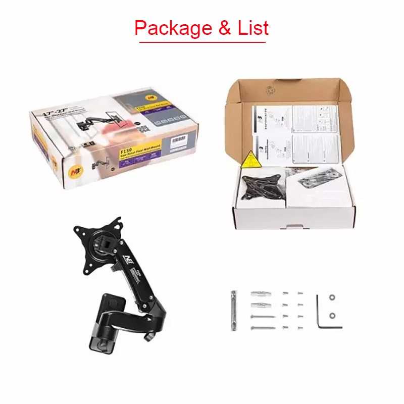 Universal Monitor Arm Bracket Vesa Wall Mount 17-27 Inch Braket Smart TV Gantungan Televisi Desain Teleskopis Berkualitas