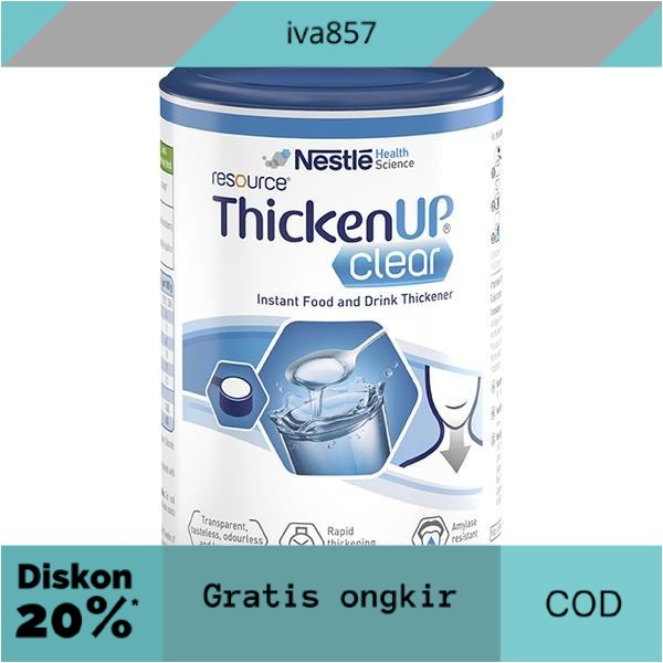 

PROMO Resource Thicken Up Clear Instant Food & Drink Thickener 125g GRATIS ONGKIR