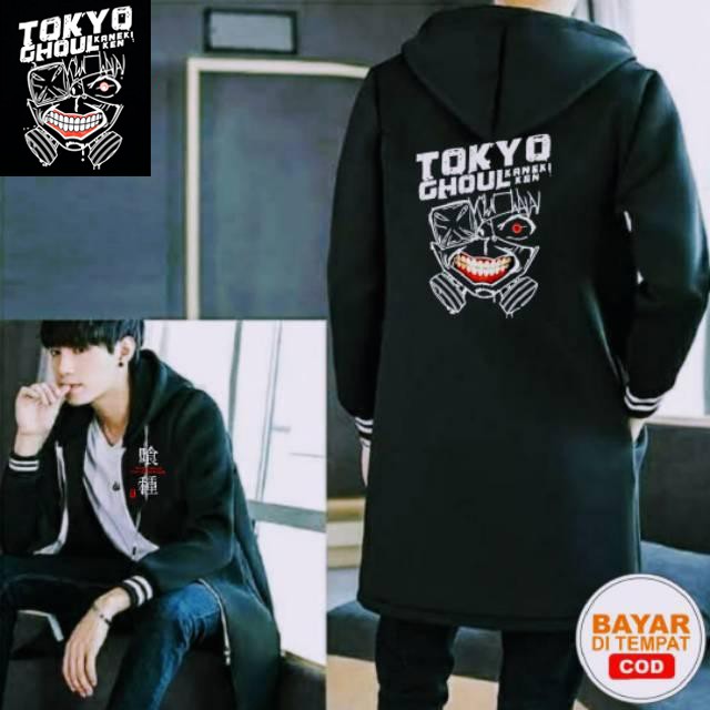 JAKET JUBAH KANEKI TOKYO GHOUL / JAKET JUBAH ANIME TOKYO GHOUL