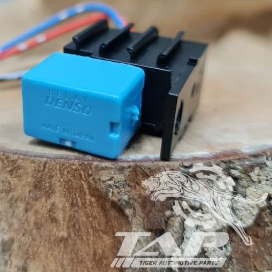 RELAY DENSO 12V KAKI 4 - RELAY BIRU MINI + SOCKET SOKET RELAY