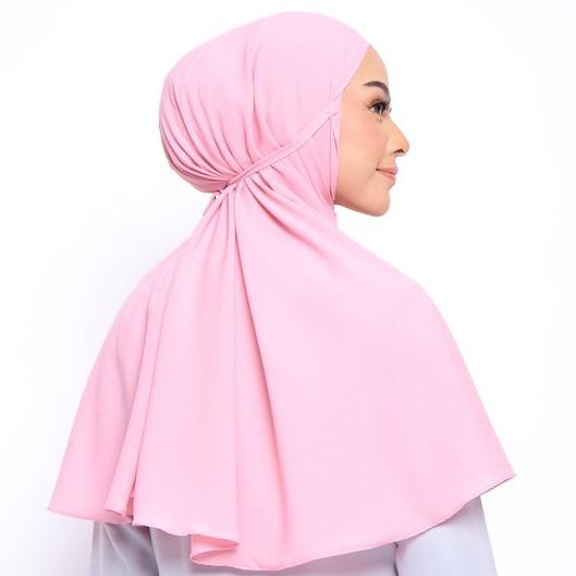 Big Sale.. ZM Zaskia Mecca - Izy Dusty Pink Hijab Kerudung Bergo