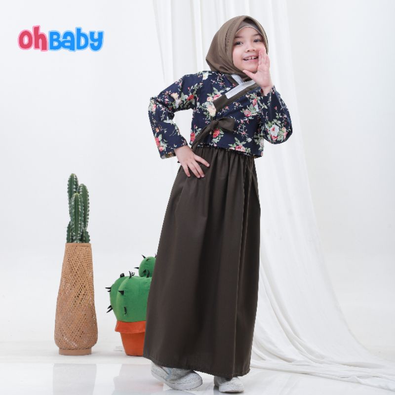 TERLARIS GAMIS HANBOK ANAK OLIVE MERK OHBABY USIA 3 TAHUN SAMPAI 5 TAHUN KODE NOONA E BAHAN TOYOBO M