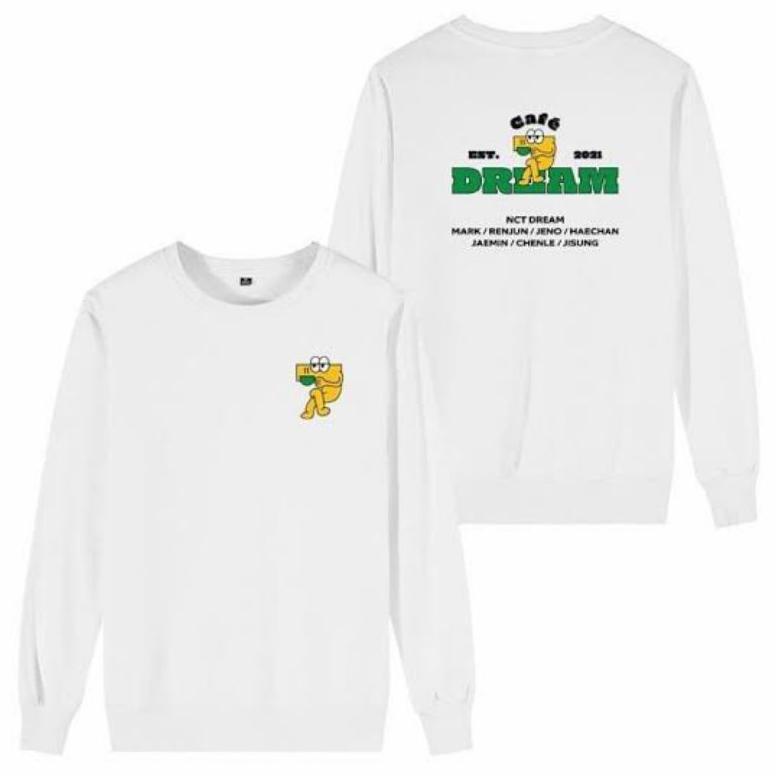 Sweater Basic Nct Dream Cafe Sablon Depan Belakang