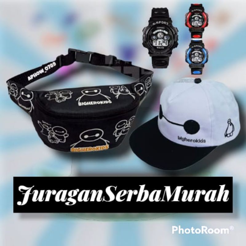 Waistbag Tas Selempang Unisex Karakter Anak Superhero