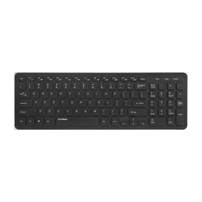 Keyboard Mouse CLIPtec RZK363 Ultra Slim Silent Wireless Multimedia Combo