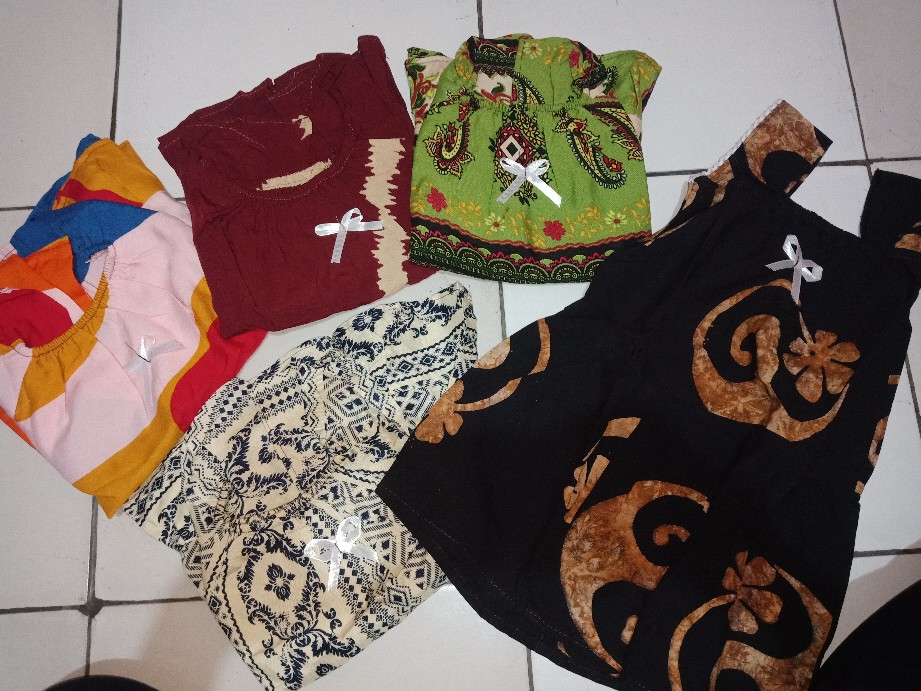 ( Diobras ) Daster Yukensi Anak/baju Tidur Anak/baju Santai Anak/baju Harian Anak/batik Anak
