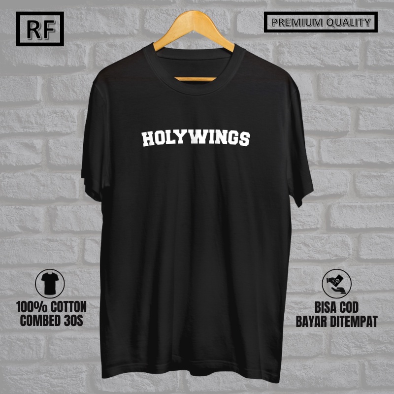 KAOS HOLYWINGS BAJU TSHIRT DISTRO PRIA WANITA COTTON COMBED 30S PREMIUM MURAH
