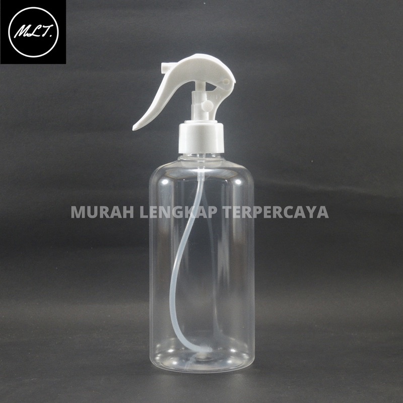 BOTOL PLASTIK 500ML CLEAR TUTUP TRIGGER SPRAY BEBEK N24 SEMPROT SPRAY NATURAL 500ML TRIGGER SPRAY  PET /  BOTOL SPRAY TRIGER 500ML NATURAL TUTUP SPRAY TRIGGER BEBEK NECK 24 HITAM PUTIH NATURAL