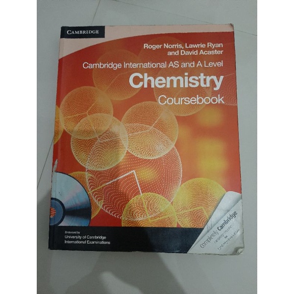Cambridge International AS A Level Chemistry Coursebook BEKAS PRELOVED