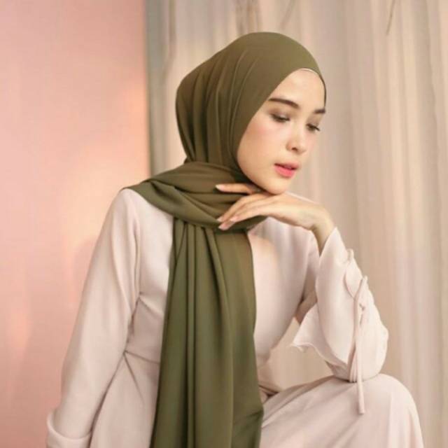 Pashmina Panjang 200x75 cm/Pashmina hijab dg setik halus