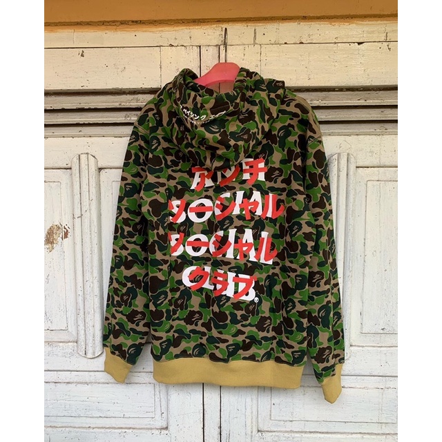 Hoodie BAPE x ASSC camo second