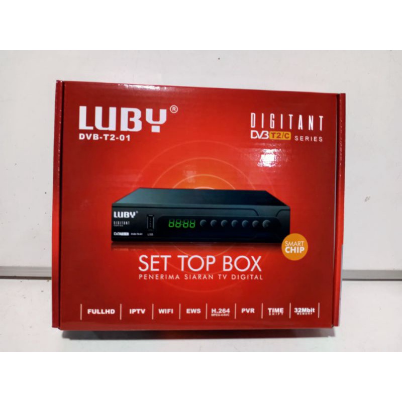 SET TOP BOX TV DIGITAL LUBY DVB - T2 - 01, T2 - 02 STB / RECEIVER TV DIGITAL BISA YOUTUBE