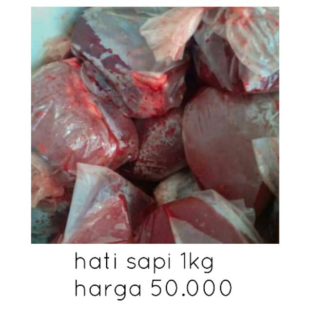 

Hati Sapi 1kg Bekasi