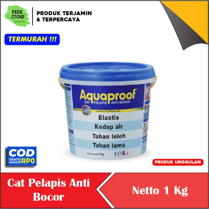 AQUAPROOF CAT PELAPIS ANTI BOCOR ANTI REMBES CAT TEMBOK EKSTERIO