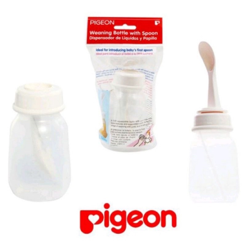 Pigeon Botol Sendok Bayi 120ml 240ml Bottle Spoon Baby Feeder MPASI Bayi BPA FREE