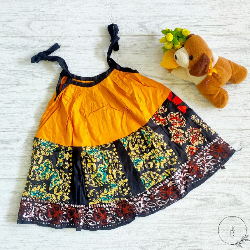 Dress rayon anak daster perca DUA TALI bahan rayon grosir murah