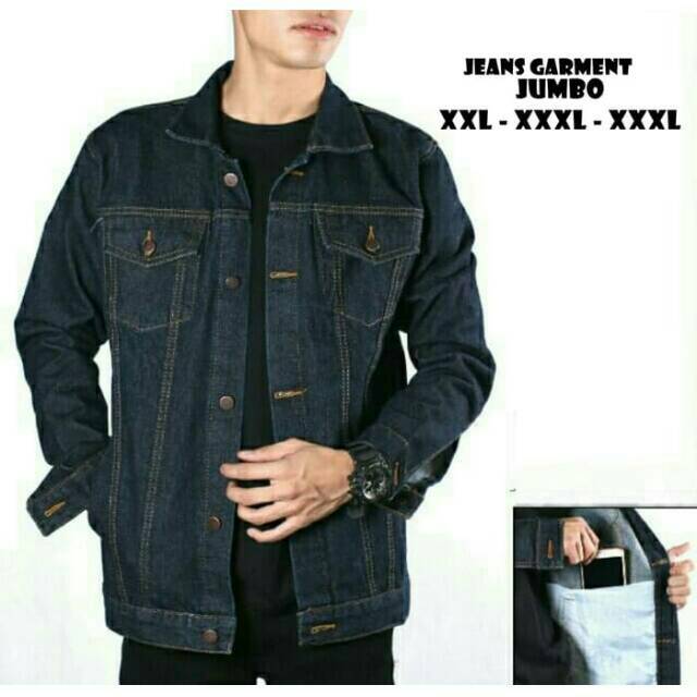 Jaket Jeans Big Size XXXL XXXXL Pria