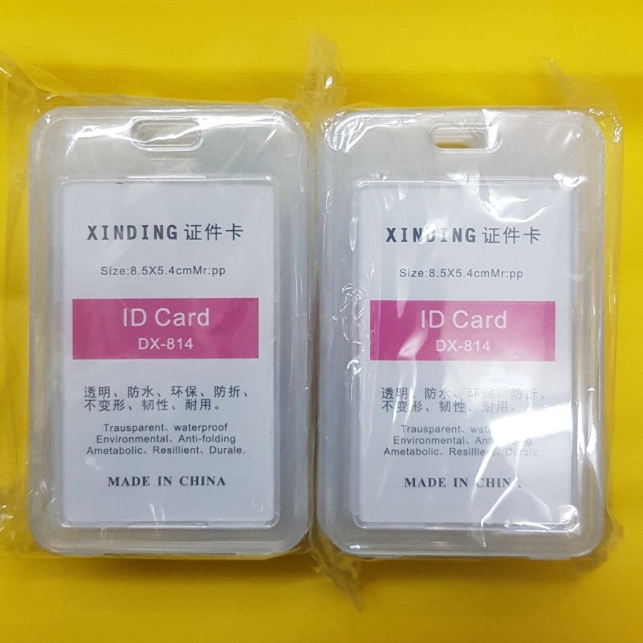 Per 50 PCS Tempat ID CARD CASE Yang Paling Banyak di Cari Uk Kartu 6x9Cm Berdiri