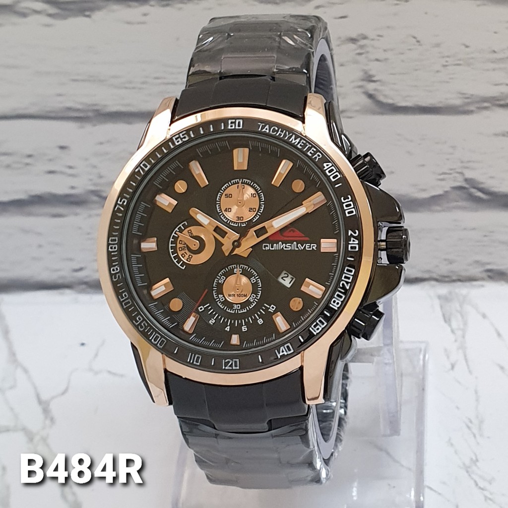 JAM TANGAN QUIKSILVER RANTAI CHRONO, JAM TANGAN PRIA STAINLESS