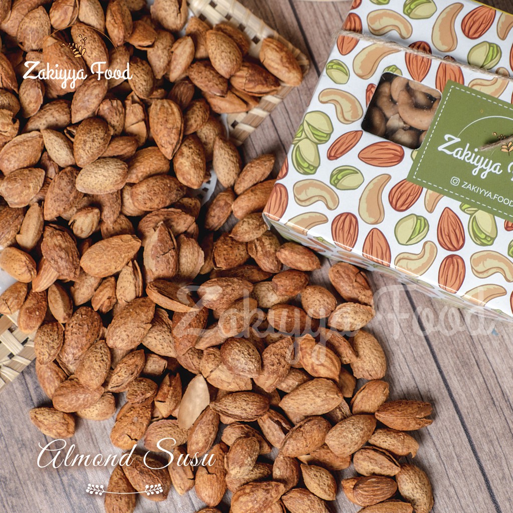 

Almond Susu 500gr - (Almond milky cangkang salut susu gurih manis) Zakiyya Food
