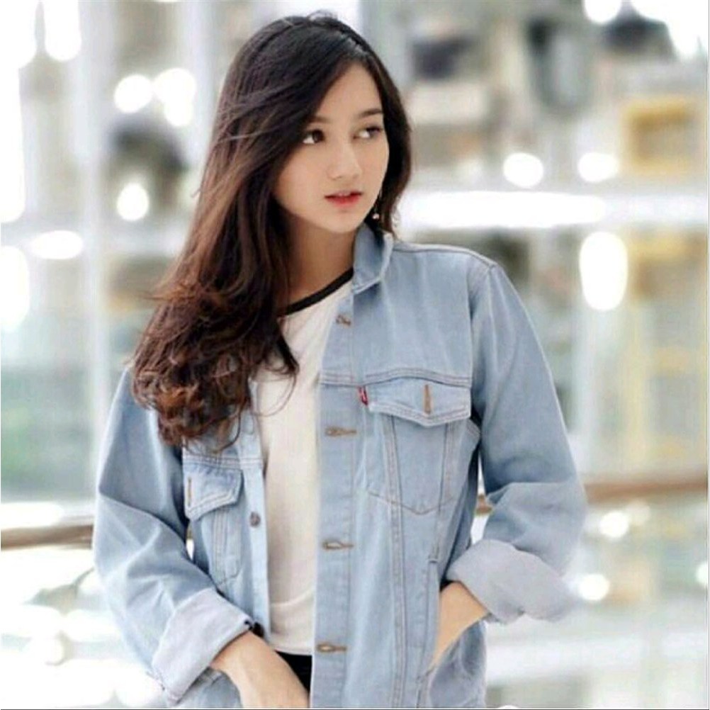 Termurah Jaket Levis Cewek Biru Muda Berkualitas