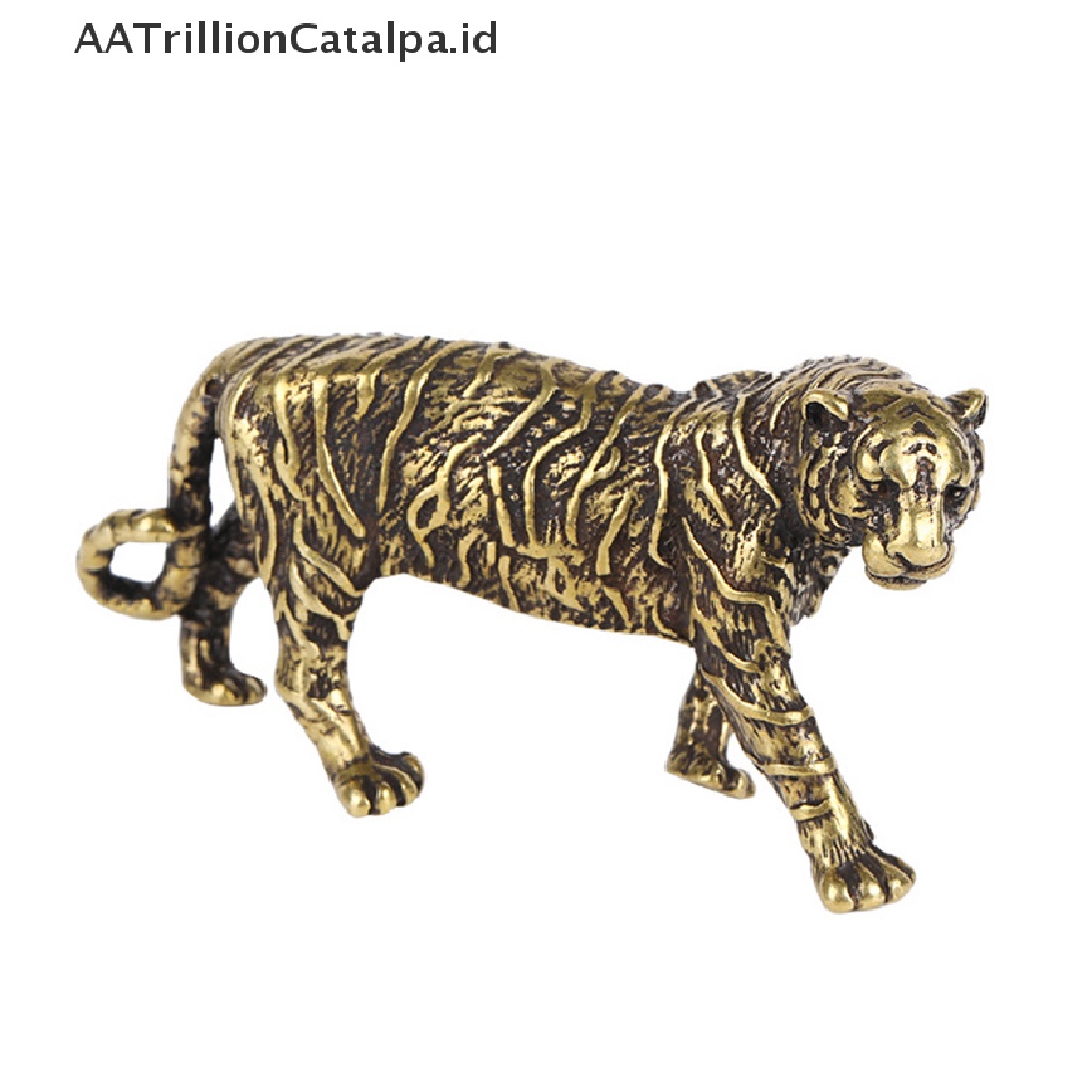 Aa Miniatur Patung Raja Harimau Trillioncatalpa Bahan Kuningan Untuk Dekorasi Rumah