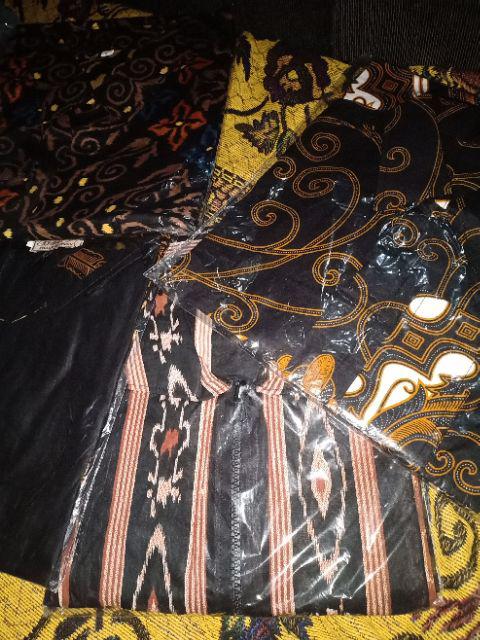 Batik Tunik Shibori Jumputan Terbaru Size S-3l / Hrb026 Yelbor Navbor / Biru Putih / Original..