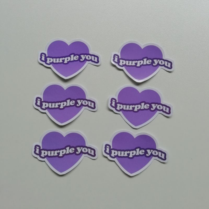 

[ST-6] Sticker I Purple You Stiker Borahae Stiker I Purple You