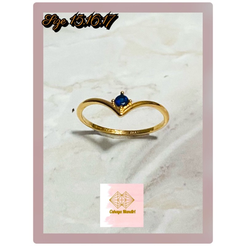 Cincin emas kadar 700 Berat +/- 1,09 gram