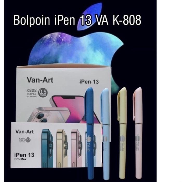 

Import Terlaris/MEN SALE/〖COD⭐〗/【Import Terlaris】/〖5.5 COD〗 (Harga 1 LUSIN) Bolpoin Gel I-pen 13, blp ipen, ballpoint, pen apel, bolpen apple Ready ー➽