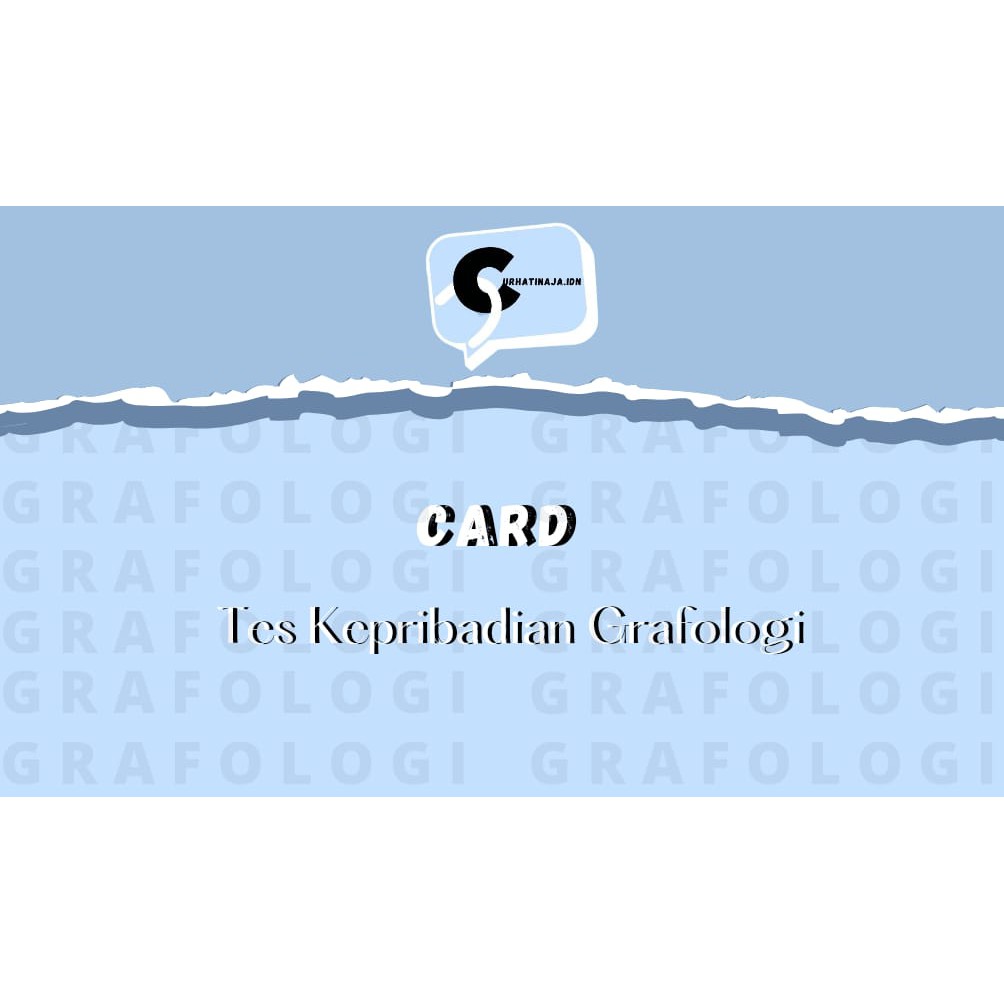 

Grafologi Card FREE Tes Kepribadian Grafologi