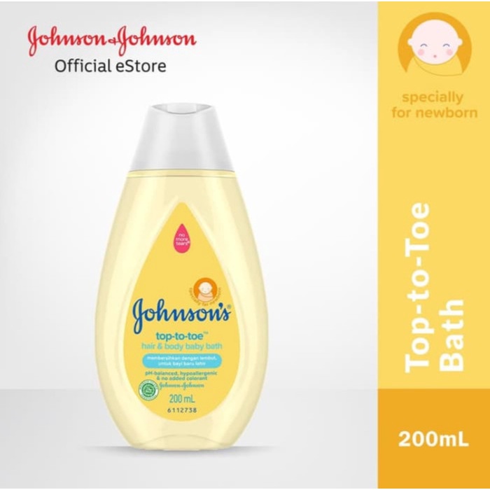 JOHNSONS BABY TOP TO TOE WASH 200ML JJFB03