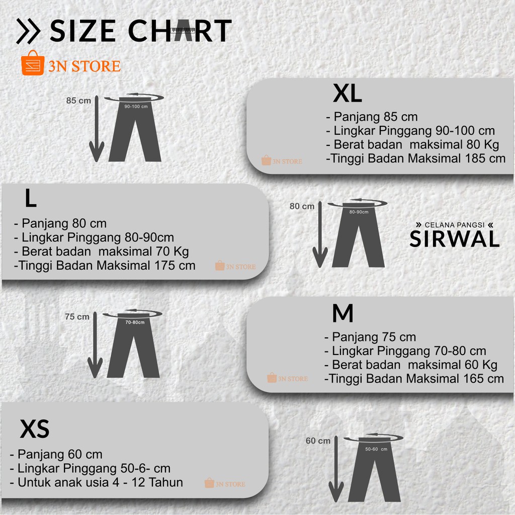 3N  CELANA PANGSI SIRWAL SONTOG MURAH BERKUALITAS / CELANA PANGSI