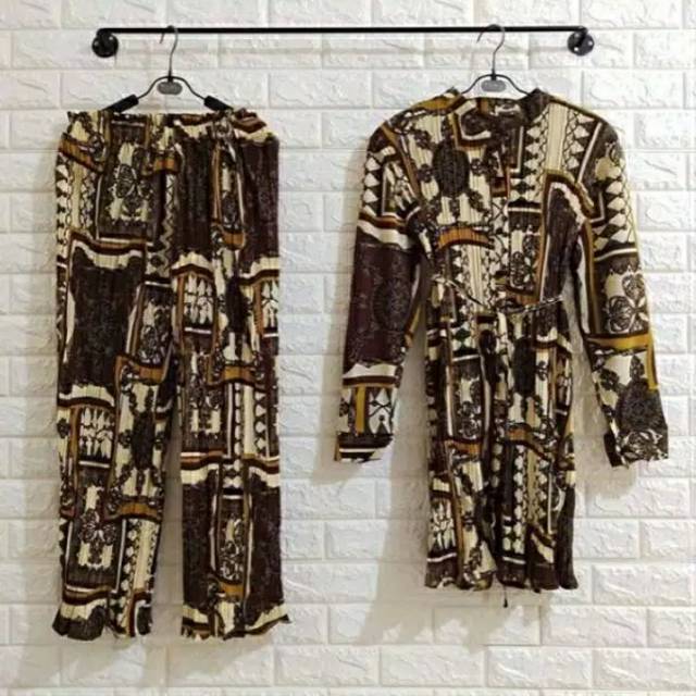 Setelan plisket bangkok / setelan import / Setelan IYMEL