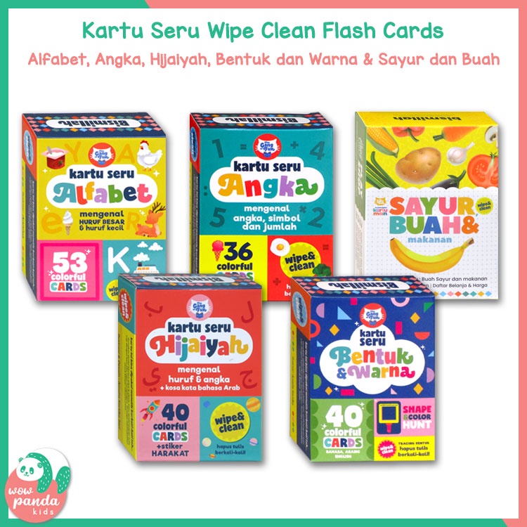 

Flash Card Kartu Seru (wipe-clean bisa tulis hapus) (WP)