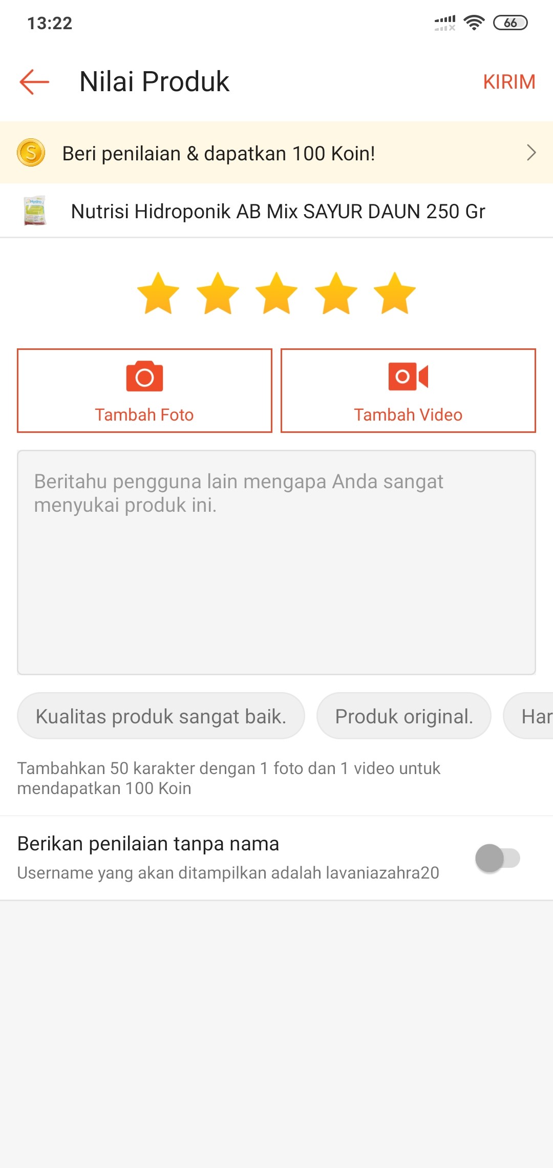 Nutrisi Hidroponik Ab Mix Sayur Daun 250 Gr