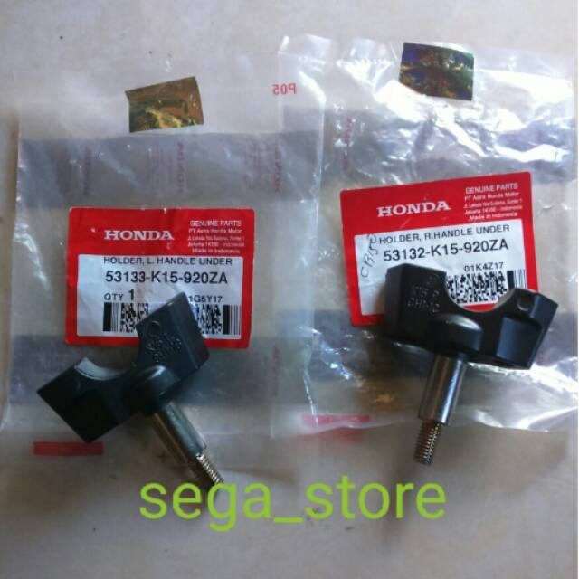 Dudukan stang stir honda all new cb 150 R set ori original AHM