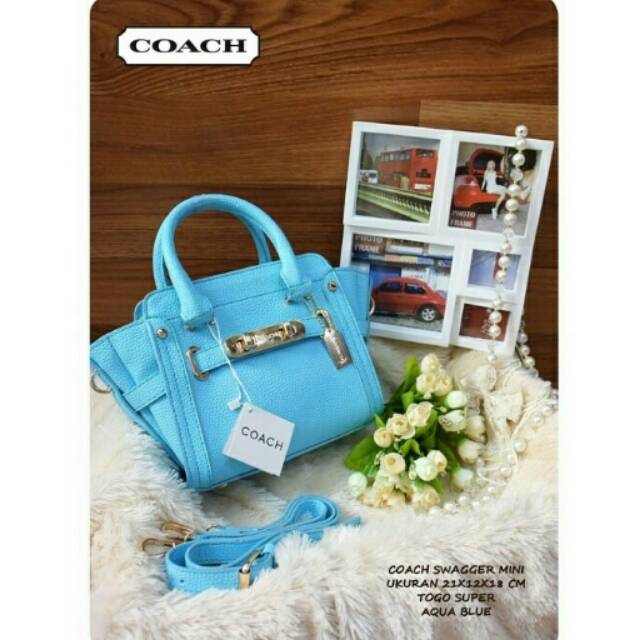 coach swagger mini biru