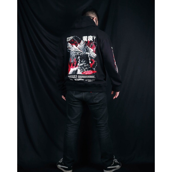 D3V1Y56 Kremlin Mythology V.2 Pullover Hoodie Hitam - Hades - Xxl U65013Et