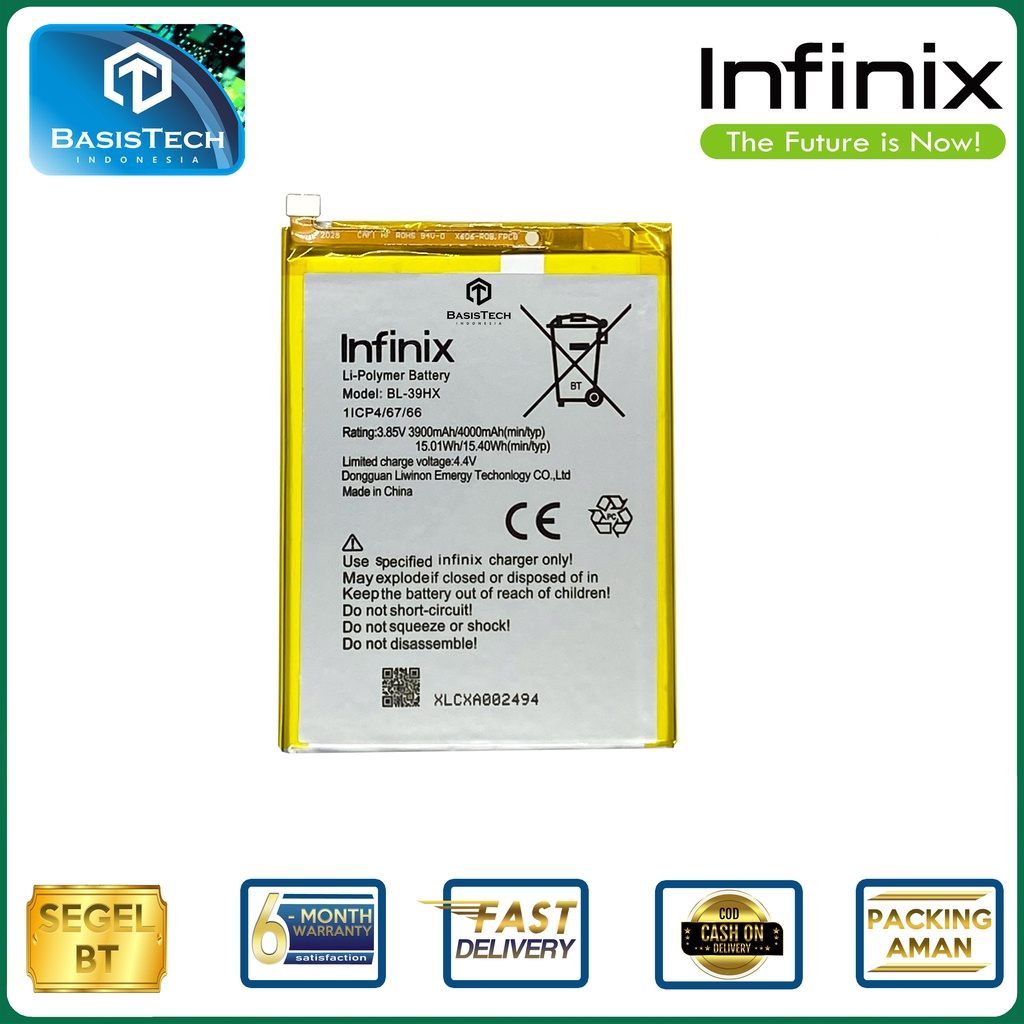 BATERAI INFINIX HOT 6 X606 - INFINIX HOT 6 X606B - BL-39HX - ORI99