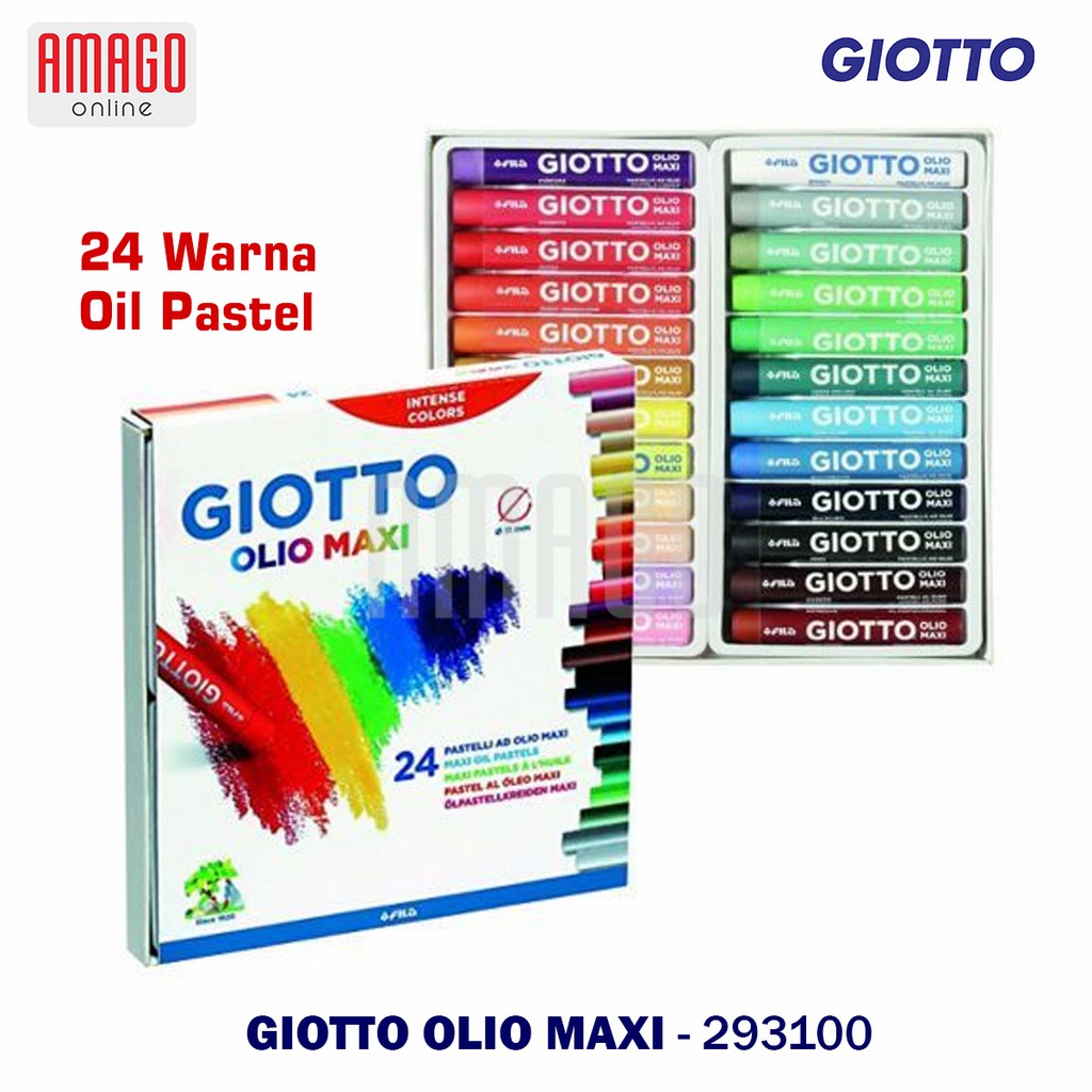 GIOTTO Olio Maxi - Oil Pastel 24 Colors Stik Pikmen Gambar - 24 warna - 293800