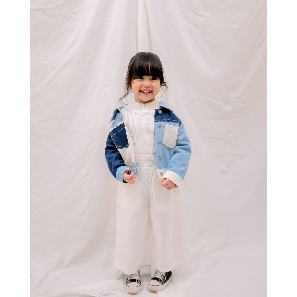 PABLO DENIM JACKET | Jacket Denim Anak | Denim Mix Warna | Jacket Anak Unisex | Atasan Anak | Outer Anak