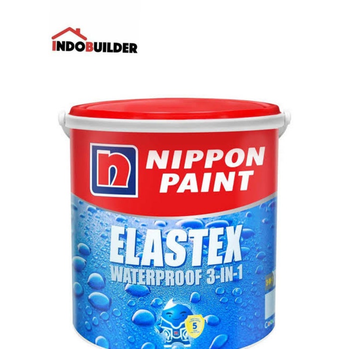 Fr20Fr21 Cat Tembok Waterproof Nippon Elastex 3In1 1 Kg Putih White Grey Abu Rfr201R515
