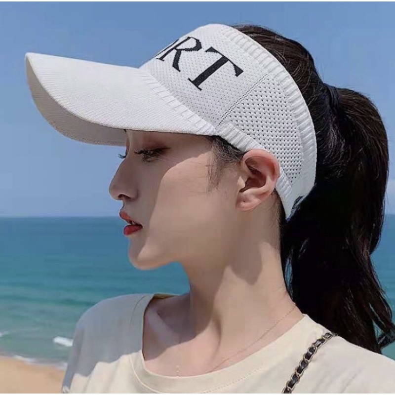 Topi Senam  Wanita Sport Summer Zumba Topi Pantai Anti UV Topi Pelindung Sinar Matahari Topi Sport Korea Terlaris 2022