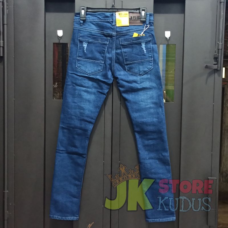 Celana Jeans sobek pria - Ripped Jeans - celana slim fit pria motif robek / JK STORE KUDUS