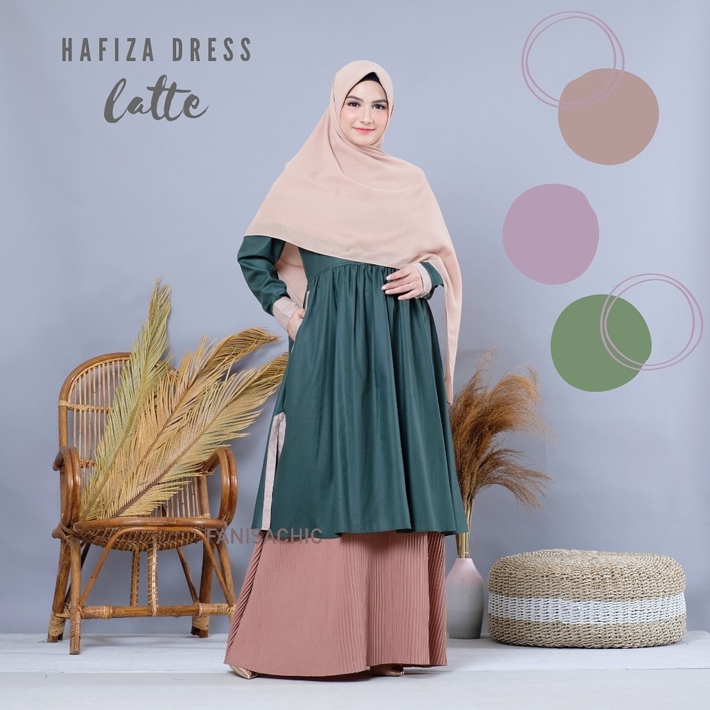 HAFIZAH DRESS | FANISACHIC | GAMIS SYARI